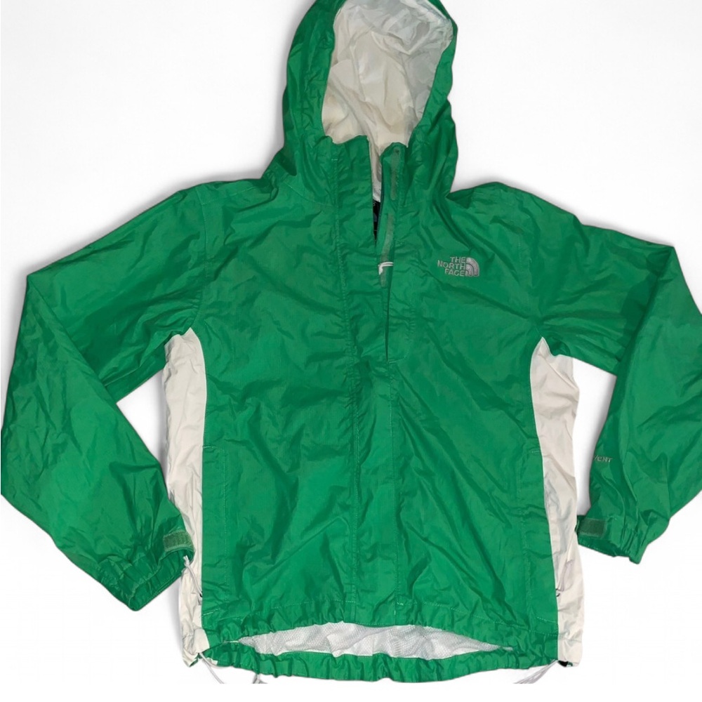 The North Face Green and White Jacket
